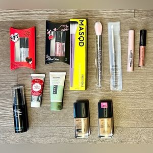 Lot of Brand New Assorted Skin Care, Makeup, & Tools